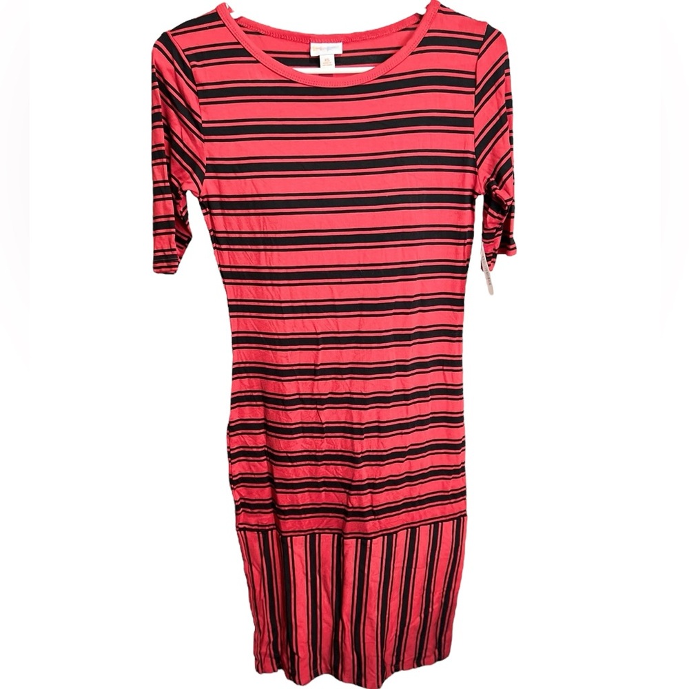 NWT LuLaRoe Stripped Julia Dress Sz XS